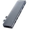 Многофункциональная док-станция типа-C Xiaomi HAGiBiS USB Type-C DC7 Gray (Серый)