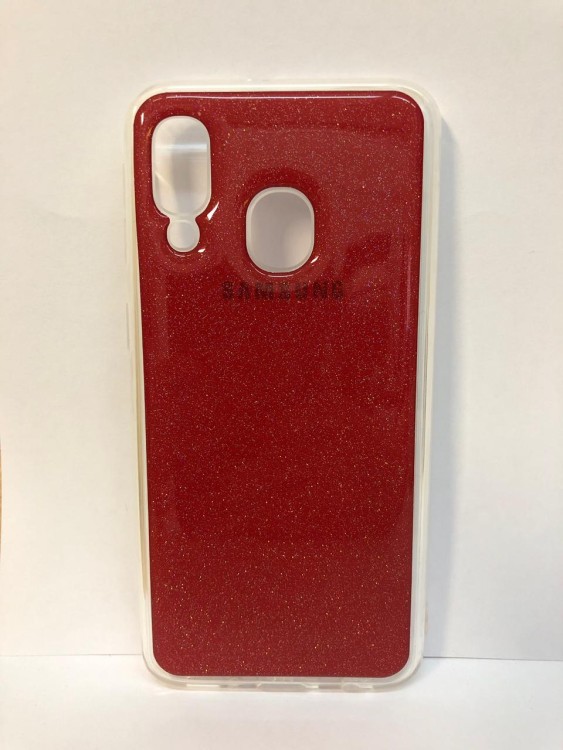 Силиконовая накладка для Samsung Galaxy A40 Цветная (Винил)