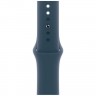 Умные часы Apple Watch Series 9 45 мм Silver Aluminium Case, Storm Blue Sport Band M/L