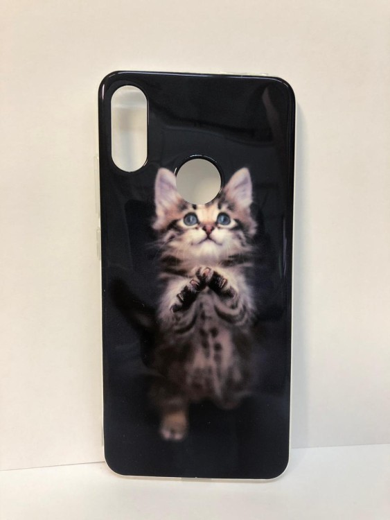 Силиконовая накладка для Xiaomi redmi Note 7 Цветная (Винил)