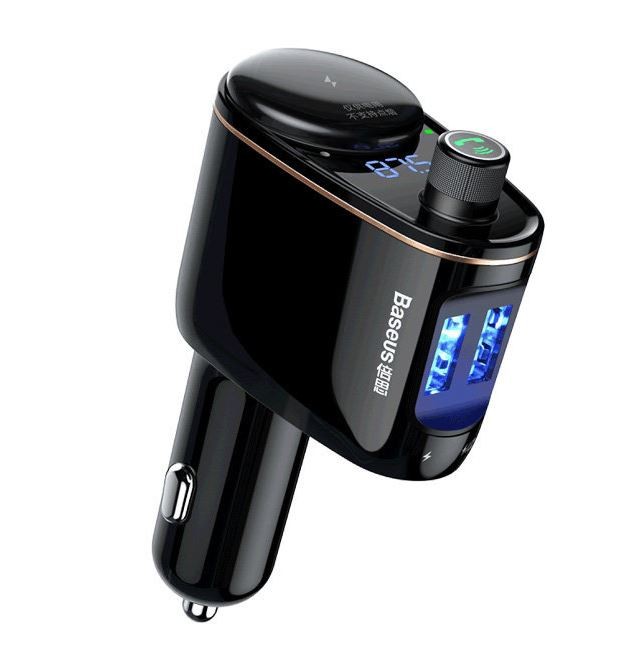 Автомобильное зарядное устройство Baseus Locomotive Bluetooth MP3 Vehicle Charger (Black) CCALL-RH01