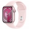 Умные часы Apple Watch Series 9 45 мм Pink Aluminium Case, Light Pink Sport Band S/M