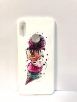 Силиконовая накладка для Xiaomi redmi Note 7 Цветная (Винил)