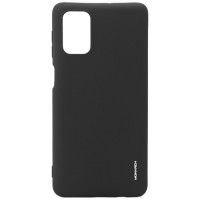 Силиконовая накладка для Samsung Galaxy A71 Monarch Black (Черная)