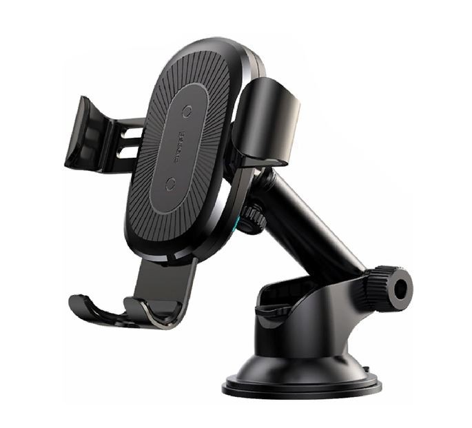 Автомобильный держатель Baseus Osculum Type Wireless Charger Gravity Car Mount (Black) WXYL-A01