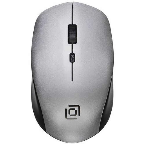 Беспроводная мышь Oklick 565MW USB оптическая Glossy Black/Silver (Черно-серебристая)
