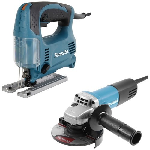 Набор сетевого инструмента Makita DK0116 (лобзик 4329 + УШМ 9558HN) EAC