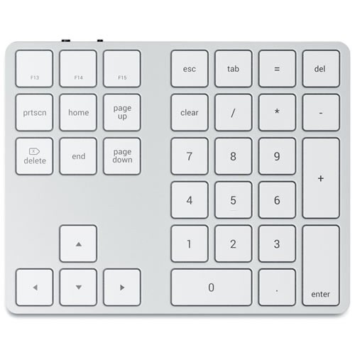 Цифровая клавиатура Satechi Aluminum Extended Keypad (ST-XLABKS) Bluetooth Silver (Серебристый)