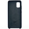 Силиконовая накладка для Samsung Galaxy A41 с логотипом Black (Черная)