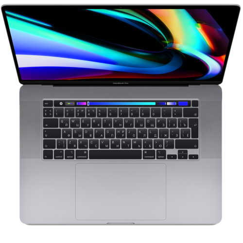 Ноутбук Apple MacBook Pro 16 with Retina display and Touch Bar Late 2019 (Intel Core i9 2300MHz/16"/3072x1920/16GB/1024GB SSD/DVD нет/AMD Radeon Pro 5500M 4GB/Wi-Fi/Bluetooth/macOS) Space Grey MVVK2RU/A