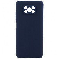 Силиконовая накладка для Poco X3 NFC Blue (Синяя)