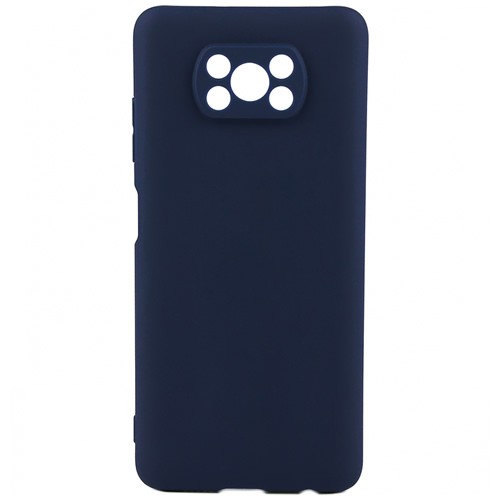 Силиконовая накладка для Poco X3 NFC Blue (Синяя)