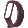 Силиконовый браслет для Xiaomi Mi Band 3/4 Wine-Red (Винно-красный)