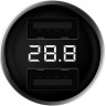 Автомобильная зарядка ZMI AP621 Digital Display Car Charger 2USB 3.0A Silver (Серебристый)
