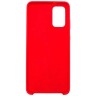 Силиконовая накладка для Samsung Galaxy S20+ с логотипом Red (Красная) 